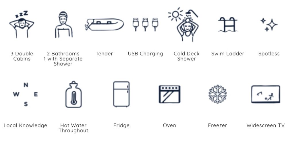 amenities due west